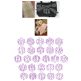 Embroidery Bean Stitch Circular Script Monogram Machine Embroidery Designs by JuJu