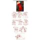 Christmas Elves Redwork Machine Embroidery Designs by JuJu