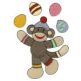 Easter Sock Monkeys Filled Machine Embroidery Designs by JuJu