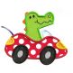 Cute Animals in Cars Applique Machine Embroidery Designs by JuJu 