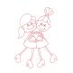Cool Tweens Redwork Machine Embroidery Designs by JuJu