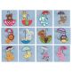 cute animals in umbrellas applique stipple quilt blocks in the hoop machine embroidery designs