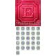 Preppy Embossed Monogram Alphabet Machine Embroidery Designs by JuJu