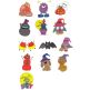Halloween Filled Stitch Set 1 Machine Embroidery Designs by JuJu