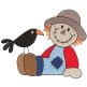 Cute Scarecrows Filled Machine Embroidery Designs by JuJu