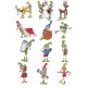 Quirky Christmas Elves Filled Machine Embroidery Designs by JuJu
