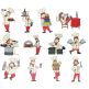 Kiss the Cook Bon Appetit Female Chefs Machine Embroidery Designs by JuJu