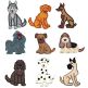 Top Dogs Applique Set 1 Machine Embroidery Designs by JuJu