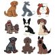 Top Dog Applique Set 2 Machine Embroidery Designs by JuJu