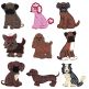 Top Dog Applique Set 3 Machine Embroidery Designs by JuJu