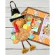 In The Hoop Pilgrim Turkeys Wall Hanging | Designs by JuJu Digital Embroidery Designs