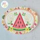 In The Hoop Watermelon Coaster Project
