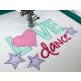 Love Dance With Stars Applique | Machine Embroidery Designs by JuJu