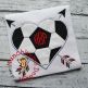 Soccer Ball Heart Arrow Applique | Machine Embroidery Designs by JuJu