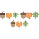 Acorn Turkey Leaf Trio Applique | Machine Embroidery Designs by JuJu