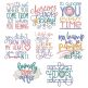 Adoption Word Art 1 Machine Embroidery Designs by JuJu
