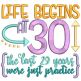 Adult Birthday Word Art Machine Embroidery Designs By JuJu