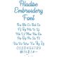 Aladise Embroidery Font | Machine Embroidery Designs by JuJu