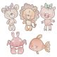 All The Critters Sketch 1 Machine Embroidery Designs by JuJu
