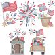 Americana Sketch | Machine Embroidery Designs by JuJu