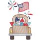 Americana Sketch | Machine Embroidery Designs by JuJu