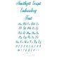 Amethyst Script Embroidery Font | Machine Embroidery Designs by JuJu