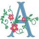 Anastasia Monogram | Machine Embroidery Designs by JuJu