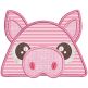 Animal Peekers 7 Machine Embroidery Designs by JuJu