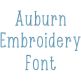 Auburn Embroidery Font | Machine Embroidery Designs by JuJu
