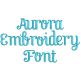 Aurora Embroidery Font | Machine Embroidery Designs by JuJu
