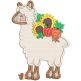 Autumn Llamas Machine Embroidery Designs by JuJu