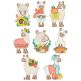 Autumn Llamas Machine Embroidery Designs by JuJu
