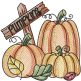 Autumn Pumpkins Sketch | Machine Embroidery Designs by JuJu	