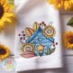 Autumn Sunflowers Birdhouse Embroidery Design | Designs by JuJu