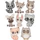 Baby Forest Animals Applique | Machine Embroidery Designs by JuJu