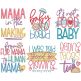 Baby on Board Word Art Digital Machine Embroidery Designs by JuJu
