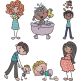 Baby Stix People | Machine Embroidery Designs by JuJu
