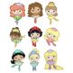 Ballerina Princess Applique Machine Embroidery Designs By JuJu