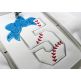 Baseball Bow Number Set Applique | Machine Embroidery Designs by JuJu