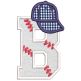 Baseball Hat Alphabet | Machine Embroidery Designs by JuJu