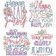 Bathroom Word Art 1 | Machine Embroidery Designs by JuJu