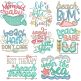 Beach Word Art 1 Machine Embroidery Designs By JuJu