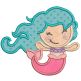 Be A Mermaid Applique Machine Embroidery Designs By JuJu