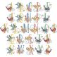 Beautiful Birds Alphabet | Machine Embroidery Designs by JuJu