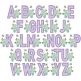 Bee Blossom Applique Alphabet | Machine Embroidery Designs by JuJu