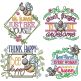 Bee Word Art 1 Embroidery Set | Machine Embroidery Designs by JuJu