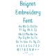 Beignet Embroidery Font | Machine Embroidery Designs by JuJu