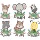 Be Kind Critters Applique 2 Machine Embroidery Designs by JuJu
