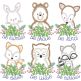 Be Kind Critters Sketch 1 | Machine Embroidery Designs by JuJu