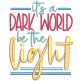 Be The Light Word Art Machine Embroidery Designs by JuJu